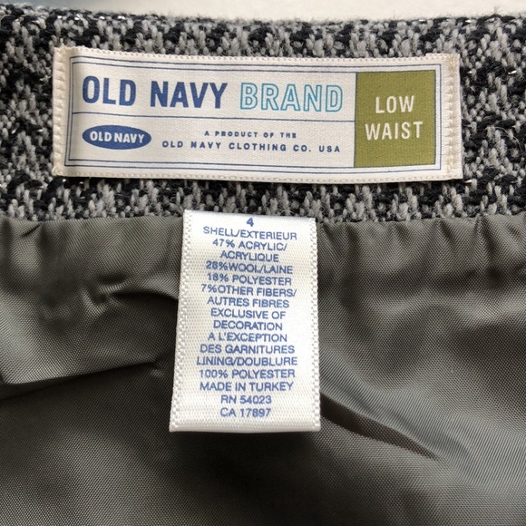 Old Navy Wool Blend Low Waist Skirt Size 4 - Picture 3 of 16